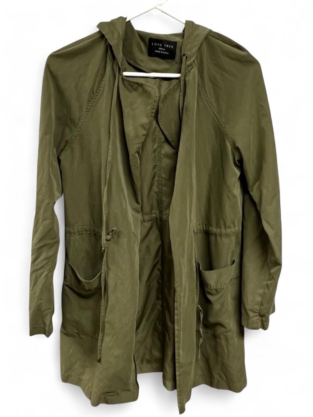 Love Tree Lightweight Hooded Jacket Size Small